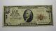$10 1929 New Haven Connecticut Ct National Currency Bank Note Bill Ch. #1243 Vf