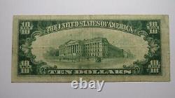 $10 1929 New Haven Connecticut CT National Currency Bank Note Bill Ch. #1243 VF