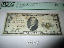 $10 1929 North Bergen New Jersey NJ National Currency Bank Note Bill #12732 Fine