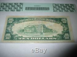 $10 1929 North Bergen New Jersey NJ National Currency Bank Note Bill #12732 Fine