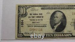 $10 1929 Norwich New York NY National Currency Bank Note Bill Ch #1354 VF20 PCGS