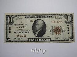 $10 1929 Oberlin Kansas KS National Currency Bank Note Bill Charter #4642 VF