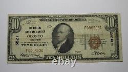 $10 1929 Oconto Wisconsin WI National Currency Bank Note Bill Charter #5521 FINE