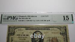 $10 1929 Okemah Oklahoma OK National Currency Bank Note Bill Ch. #7677 F15 PMG