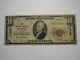 $10 1929 Opelika Alabama Al National Currency Bank Note Bill Charter #11635 Fine