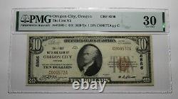 $10 1929 Oregon City Oregon OR National Currency Bank Note Bill #8556 VF30 PMG