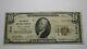 $10 1929 Ottawa Kansas Ks National Currency Bank Note Bill! Ch. #1910 Vf! Rare