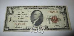 $10 1929 Pauls Valley Oklahoma OK National Currency Bank Note Bill Ch #5091 FINE