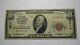 $10 1929 Peoria Illinois Il National Currency Bank Note Bill! Ch. #3214 Fine+