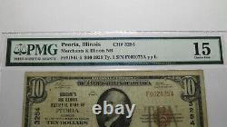 $10 1929 Peoria Illinois IL National Currency Bank Note Bill Ch. #3254 F15 PMG