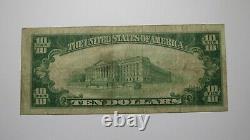 $10 1929 Peoria Illinois IL National Currency Bank Note Bill Charter #3254 FINE+