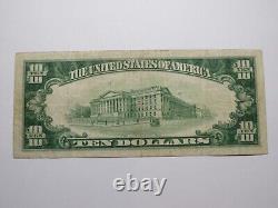 $10 1929 Philadelphia National Currency Fancy Serial # Federal Reserve Bank Note