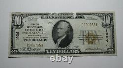 $10 1929 Phoenixville Pennsylvania PA National Currency Bank Note Bill Ch. #1936