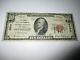 $10 1929 Pleasantville New Jersey Nj National Currency Bank Note Bill #6508 Rare