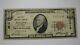 $10 1929 Pomona California Ca National Currency Bank Note Bill! Ch. #3518 Fine