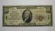 $10 1929 Pottsville Pennsylvania Pa National Currency Bank Note Bill #649 Fine