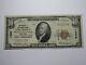 $10 1929 Poughkeepsie New York National Currency Bank Note Bill Ch. #1380 Fine+