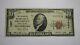 $10 1929 Providence Rhode Island Ri National Currency Bank Note Bill Ch #1007 Vf