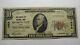 $10 1929 Quaker City Ohio Oh National Currency Bank Note Bill Ch. #1989 Fine