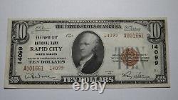 $10 1929 Rapid City South Dakota SD National Currency Bank Note Bill #14099 XF+