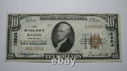 $10 1929 Raton New Mexico NM National Currency Bank Note Bill Charter #12924 XF+