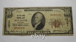 $10 1929 Red Creek New York NY National Currency Bank Note Bill! Ch. #10781 RARE