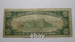 $10 1929 Roscoe Pennsylvania PA National Currency Bank Note Bill! Ch. #5495 RARE