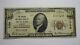 $10 1929 Rutland Vermont Vt National Currency Bank Note Bill Charter #1700 Vf