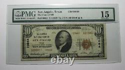 $10 1929 San Angelo Texas TX National Currency Bank Note Bill Ch. #10664 F15 PMG