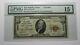$10 1929 San Angelo Texas Tx National Currency Bank Note Bill Ch. #10664 F15 Pmg