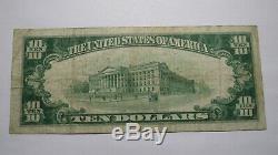 $10 1929 San Jose California CA National Currency Bank Note Bill Ch. #2158 VF+