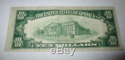 $10 1929 Saranac Lake New York NY National Currency Bank Note Bill Ch. #5072 VF