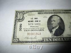 $10 1929 Seward Nebraska NE National Currency Bank Note Bill Ch. #3060 VF+
