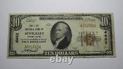 $10 1929 Sewickley Pennsylvania PA National Currency Bank Note Bill Ch. #4462 VF