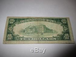 $10 1929 Shawnee Oklahoma OK National Currency Bank Note Bill Ch. #12339 FINE
