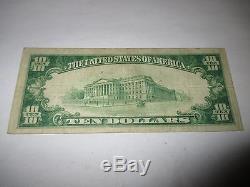 $10 1929 Sistersville West Virginia WV National Currency Bank Note Bill! 5028 VF