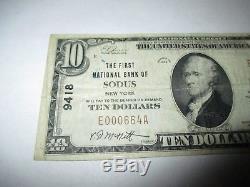 $10 1929 Sodus New York NY National Currency Bank Note Bill Ch. #9418 Fine