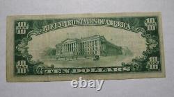 $10 1929 Spring City Pennsylvania PA National Currency Bank Note Bill #2018 VF+
