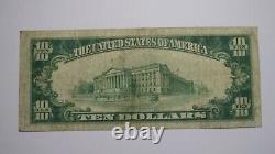 $10 1929 Springfield Vermont VT National Currency Bank Note Bill Charter #122 VF