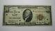 $10 1929 St. Louis Missouri National Currency Note Federal Reserve Bank Note Vf+