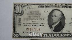 $10 1929 Steubenville Ohio OH National Currency Bank Note Bill Ch. #2160 RARE