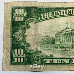 $10 1929 Tacoma Washington WA National Currency Bank Note Bill 12292 Puget Sound