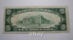 $10 1929 Tacoma Washington WA National Currency Bank Note Bill! Ch. #12292 VF+