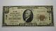 $10 1929 Texarkana Arkansas Ar National Currency Bank Note Bill Ch. #7138 Fine