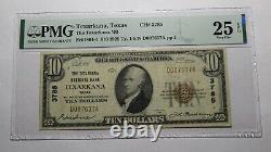 $10 1929 Texarkana Texas TX National Currency Bank Note Bill Ch. #3785 VF25 PMG