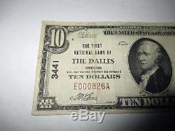 $10 1929 The Dalles Oregon OR National Currency Bank Note Bill! Ch. #3441 VF