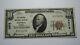 $10 1929 Topeka Kansas Ks National Currency Bank Note Bill! Ch. #3078 Very Fine