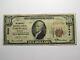 $10 1929 Unionville Missouri Mo National Currency Bank Note Bill Ch. #3068 Fine
