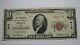 $10 1929 Urbana Ohio Oh National Currency Bank Note Bill! Ch. #916 Very Fine
