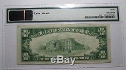 $10 1929 Valley City North Dakota ND National Currency Bank Note Bill #13385 PMG